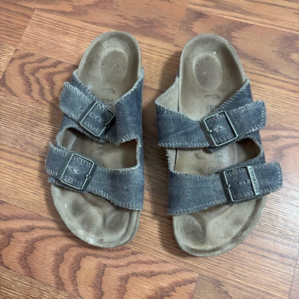 Birki’s Original Arizona Diverse Materialien - Jean Shadow Blue